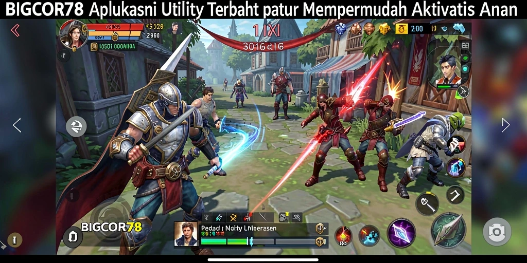 Tampilan utama aplikasi BIGCOR78 dengan fitur utility yang canggih.