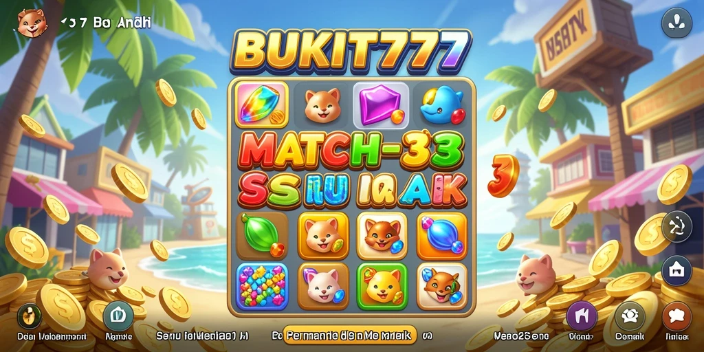 Gameplay BUKIT777 yang menantang dengan permata warna-warni.