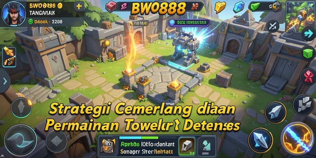 Gameplay menakjubkan di BWO888 dengan strategi Tower Defense yang intense.