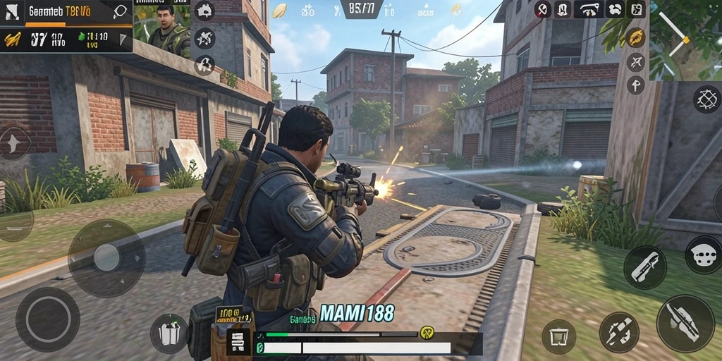 Tampilan gameplay TPS yang mendebarkan dalam MAMI188.