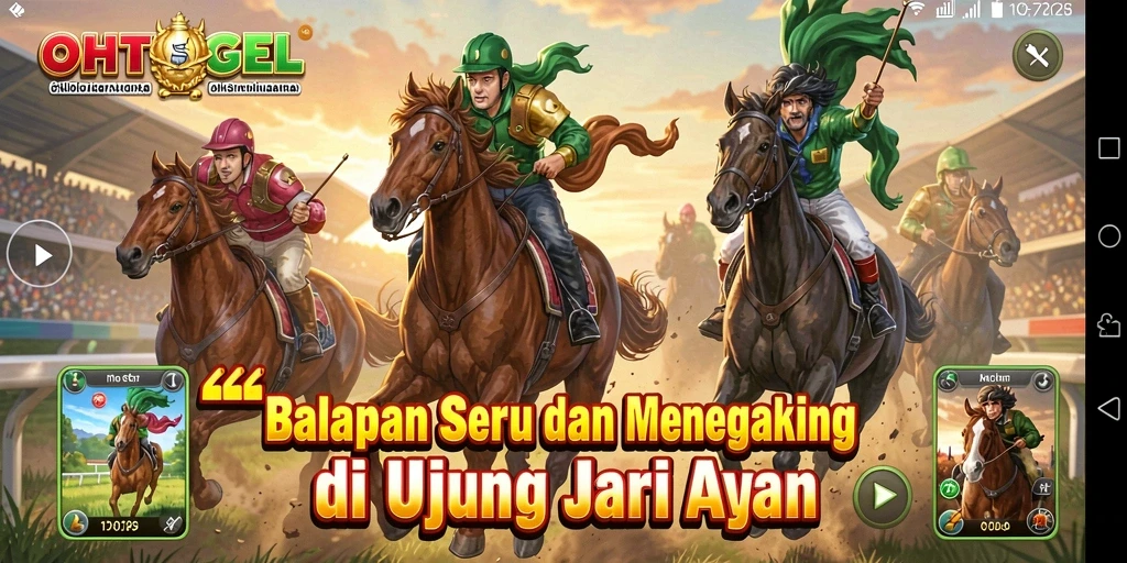 Tampilan menarik dari gameplay OHTOGEL saat balapan seru.